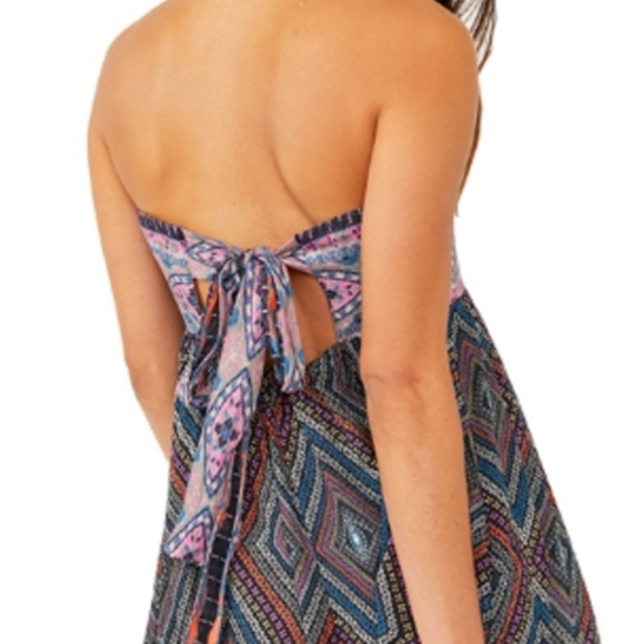 Adorable, Colorful Strapless Free people Romper - Picture 3 of 8